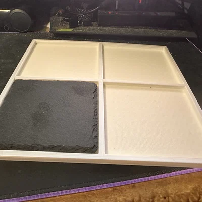 Slate coaster jig để khắc