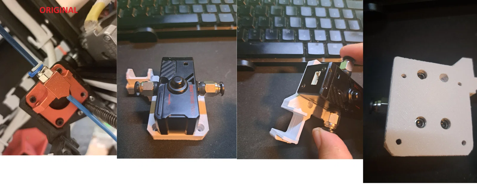 Giá đỡ BTT SFS v2.0 trên khung động cơ Stepper Axis với phần đính kèm chuỗi kéo - Image 1
