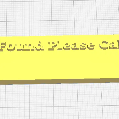 Thẻ số điện thoại có thể tùy chỉnh cho túi hoặc chìa khóa