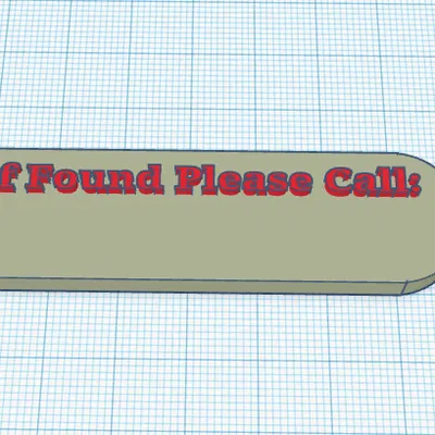 Thẻ số điện thoại có thể tùy chỉnh cho túi hoặc chìa khóa