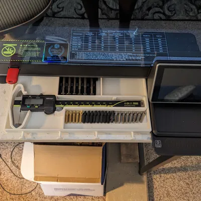 Ngăn kéo khay lưu trữ K1 Max với khe cắm caliper Mitutoyo 150