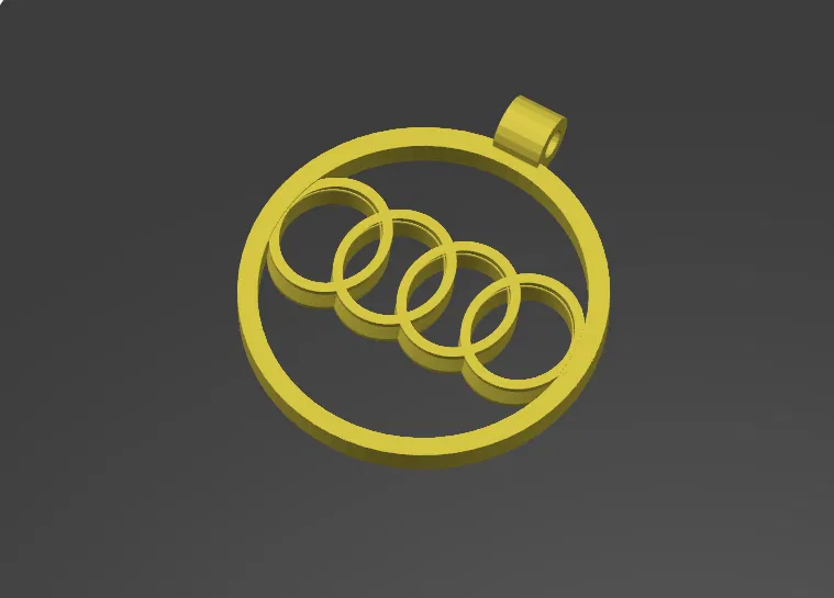 Keychain với logo audi - Image 1