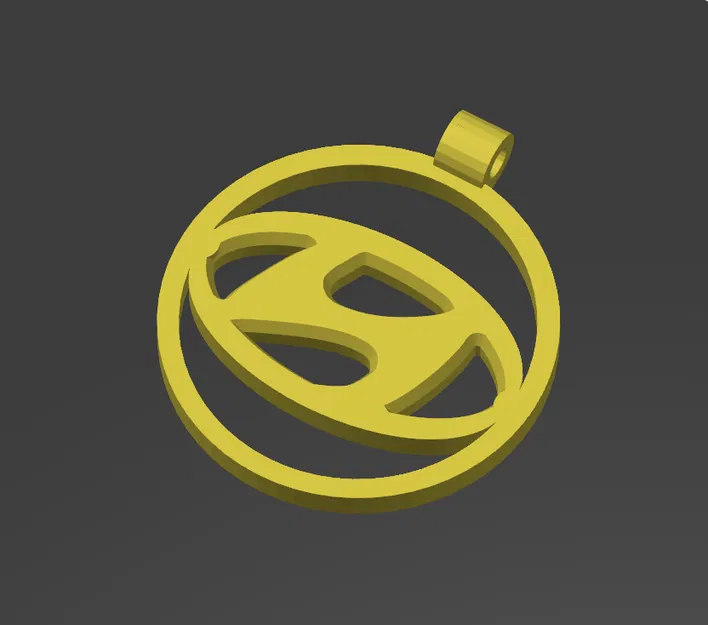 Keychain với logo Hyundai - Image 1