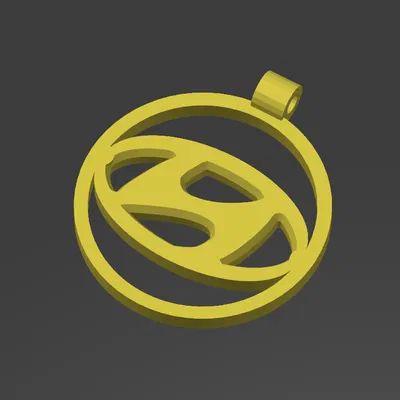 Keychain với logo Hyundai