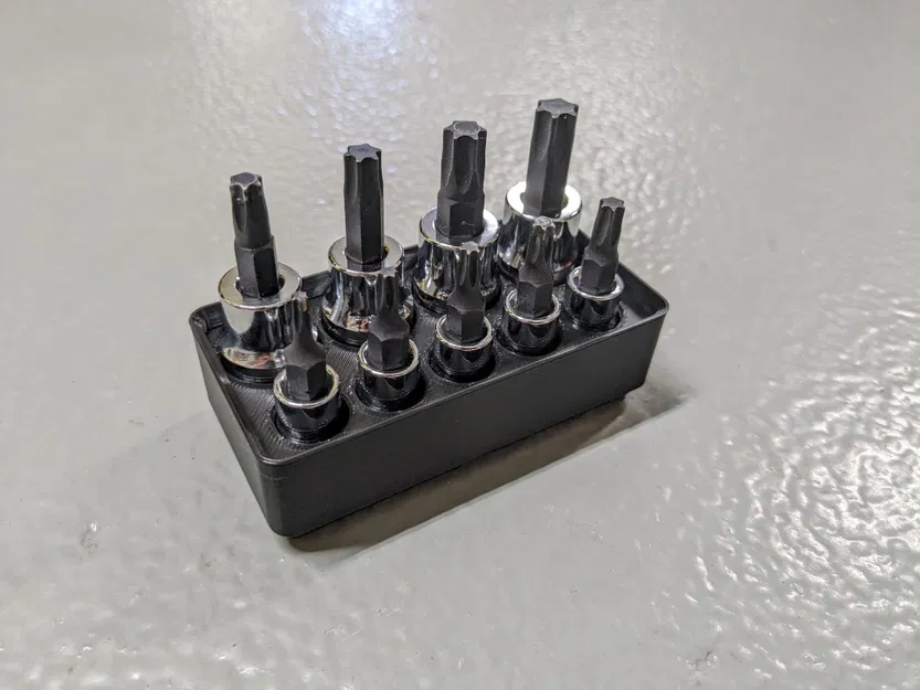 Gridfinity Torx Bit tổ chức cho bộ 9 mảnh Pittsburgh - Image 1