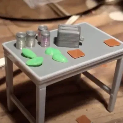 Máy nướng bánh mì với hành động bật lên (tỷ lệ 1:18)