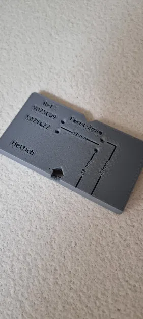 Gabarit Embase 28mm/37mm Hettich - Image 1