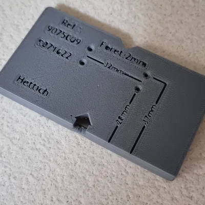 Gabarit Embase 28mm/37mm Hettich