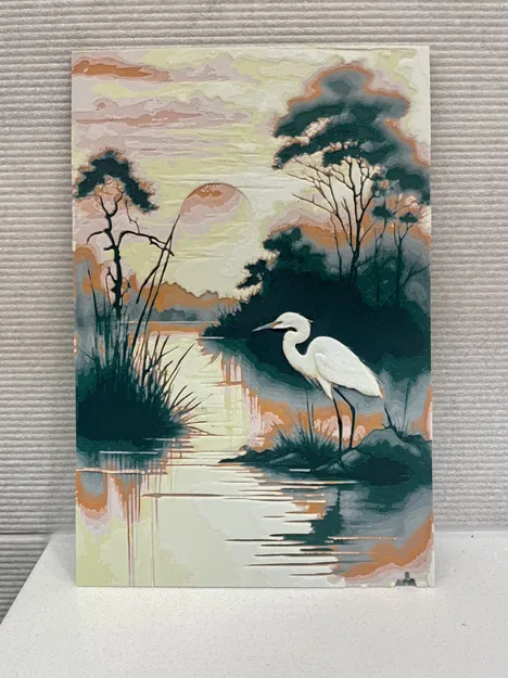 Nghệ thuật mực - bức tranh dây tóc Hueforge - Image 1