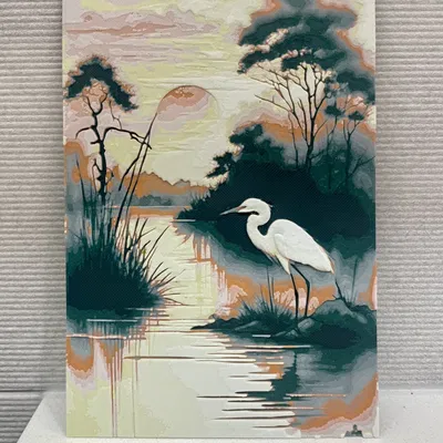 Nghệ thuật mực - bức tranh dây tóc Hueforge