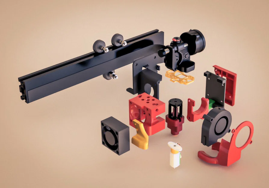 Fokoos Odin5 -F3 - Tùy chọn tùy chỉnh - Fan 5015 - Dragon UHF - Orbiter 2.0/NF Cannon Extruder - Image 2