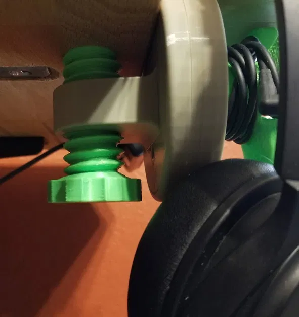 Người giữ tai nghe với phiên bản gắn bảng quản lý cáp - với tệp bước - Image 3