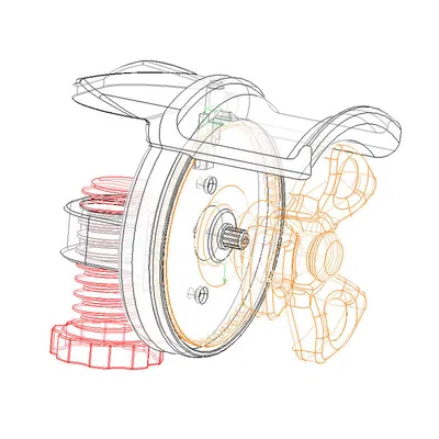 Người giữ tai nghe với phiên bản gắn bảng quản lý cáp - với tệp bước