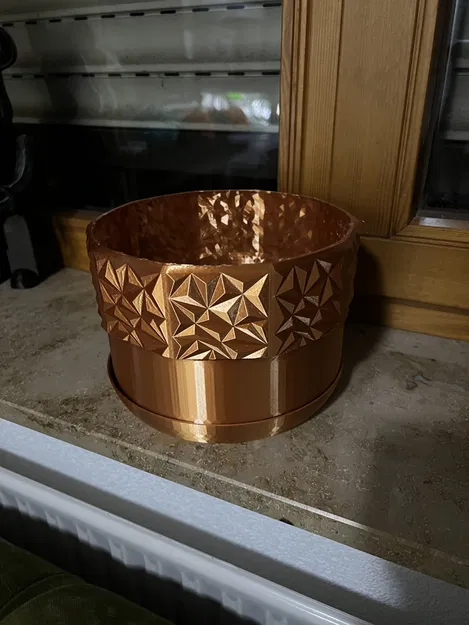 Người trồng chậu, với lỗ thoát nước, khay nhỏ giọt, hiện đại giữa thế kỷ - Image 1