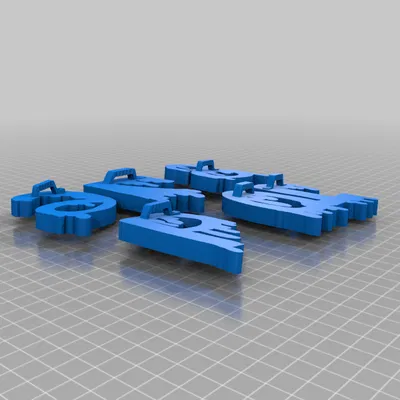 Số nhỏ giọt 6-10 (với móc treo hình ảnh Sawtooth)