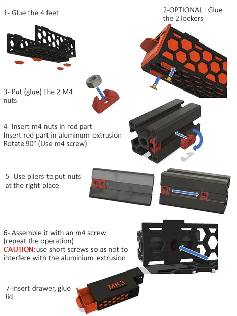 Ngăn kéo phụ cho prusa mk3 i3 - Image 18