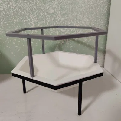 Xếp chồng hex hỗ trợ với khay