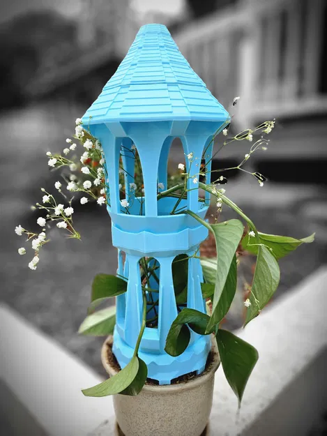 Tháp hoa giả tưởng - Hệ thống hỗ trợ thực vật mô -đun - Image 1