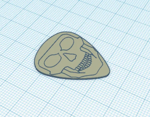 Guitar Skull Pick - Image 1