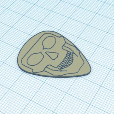 Guitar Skull Pick
