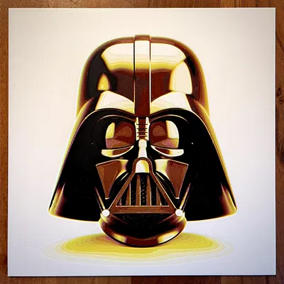 Chân dung Darth Vader đầy màu sắc