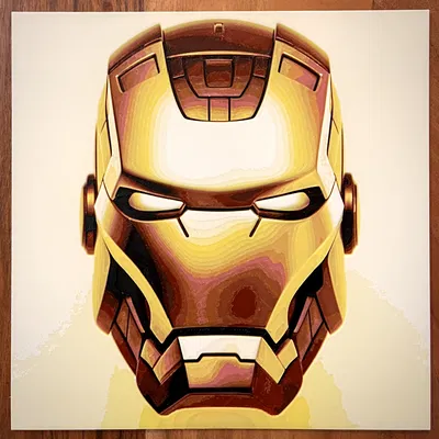 Chân dung người sắt đầy màu sắc