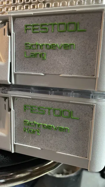 Thẻ trên Festool Systainer tổ chức SYS3 org M 89 - Image 1