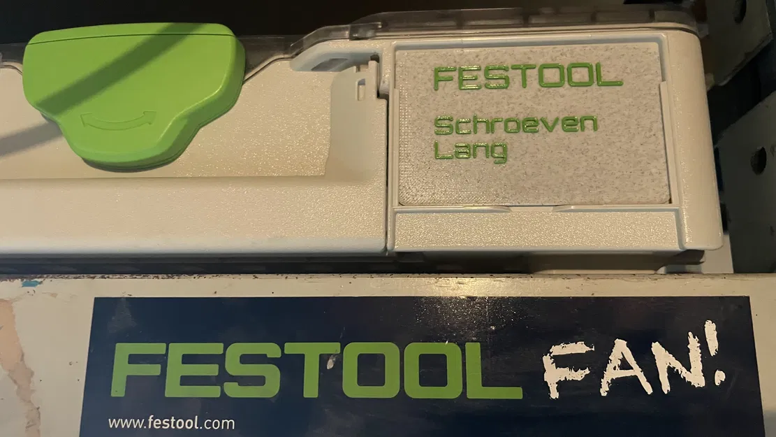 Thẻ trên Festool Systainer tổ chức SYS3 org M 89 - Image 2