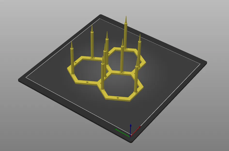 Hỗ trợ thực vật có thể xếp hình lục giác (nhiều hình lục giác) - Image 2