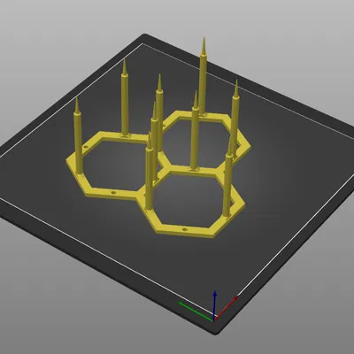 Hỗ trợ thực vật có thể xếp hình lục giác (nhiều hình lục giác)
