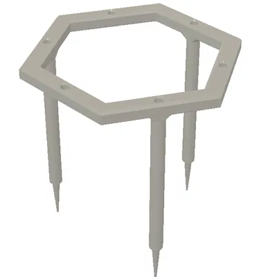 Hỗ trợ thực vật có thể xếp hình lục giác (nhiều hình lục giác)