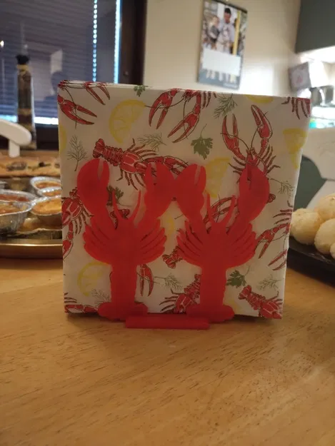 Tôm hùm/tôm hùm Napkin Người giữ cho "đĩa ung thư" - Image 1