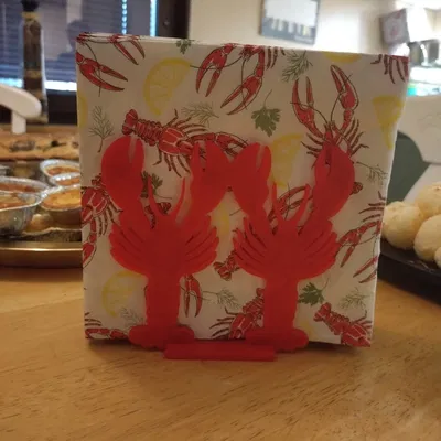 Tôm hùm/tôm hùm Napkin Người giữ cho "đĩa ung thư"