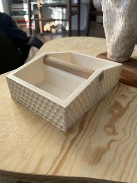 Hộp espresso gõ, hex - Image 1