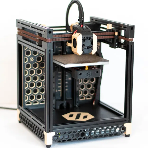 Voron 0 midpanel với mẫu hex - Image 1