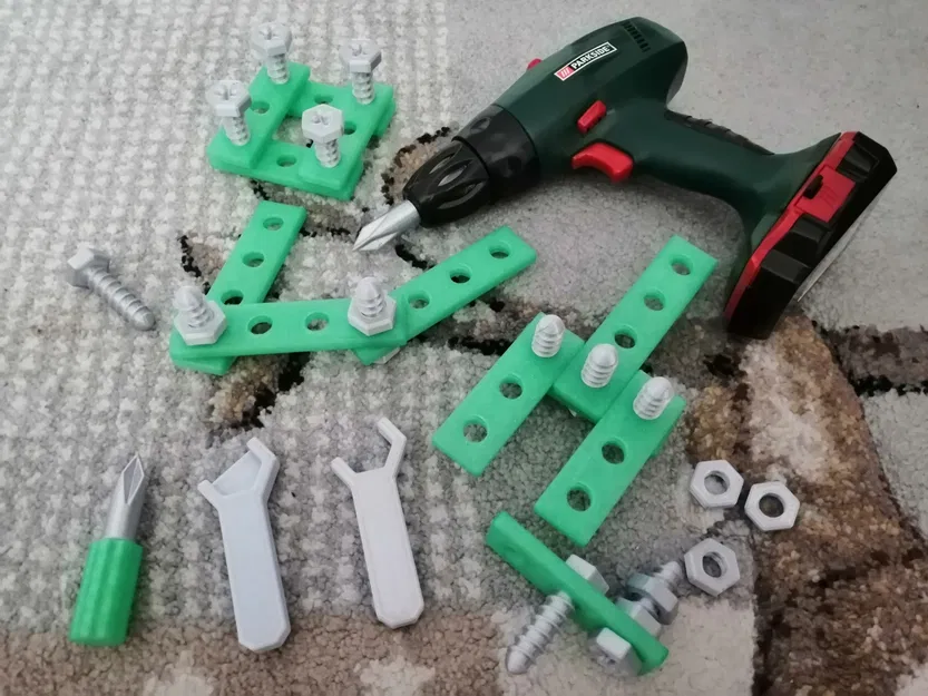 Gỗ dài cho hộp công cụ đồ chơi trẻ em - Image 2