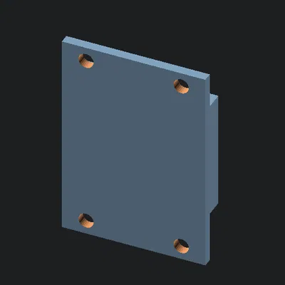 1U Eurorack Blank Gạch (Định dạng logic bột giấy)