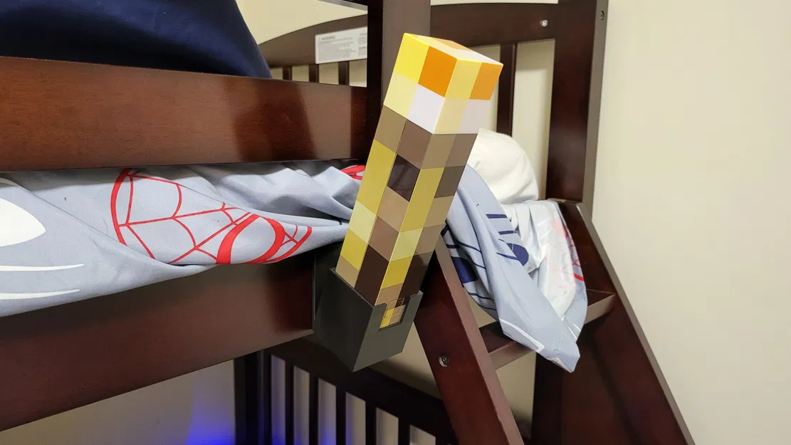 Minecraft Torch Wall Mount - Image 1