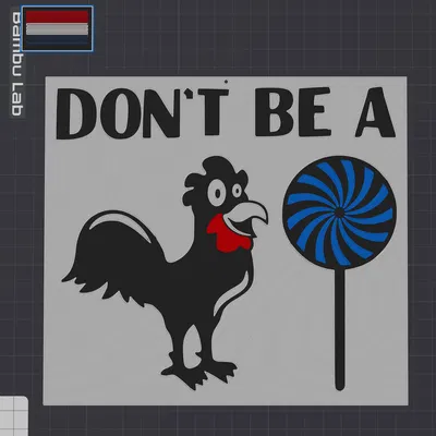 Đừng là một con kẹo mút gà ...