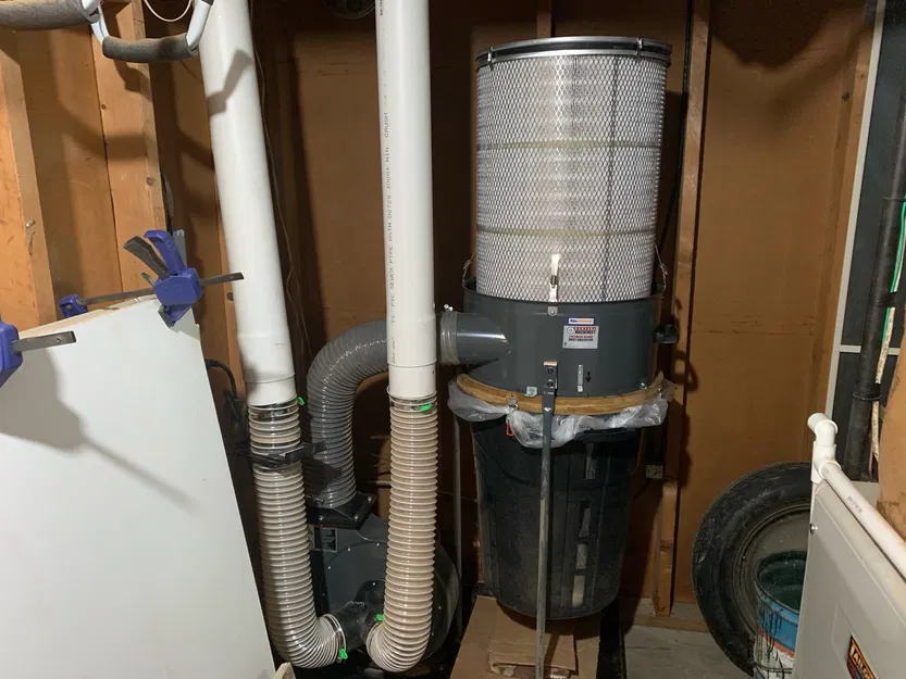 DIY CNC Tiết kiệm tiền Trick để thu thập bụi: Sử dụng thùng rác bình thường/túi cho HF Collector! - Image 2