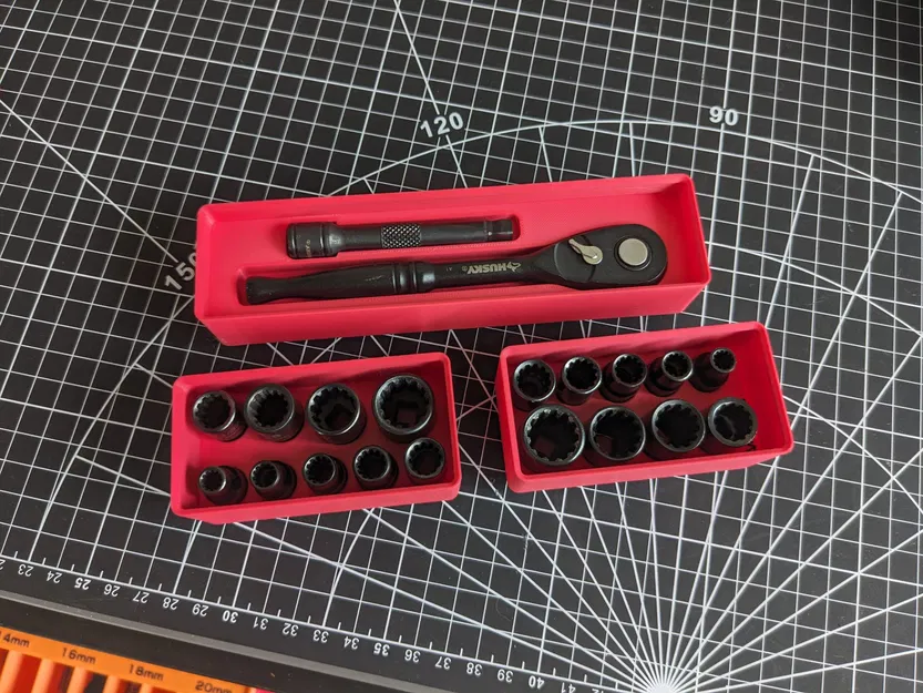 Gridfinity Husky Sockky Cờ lê thùng chứa - Image 1