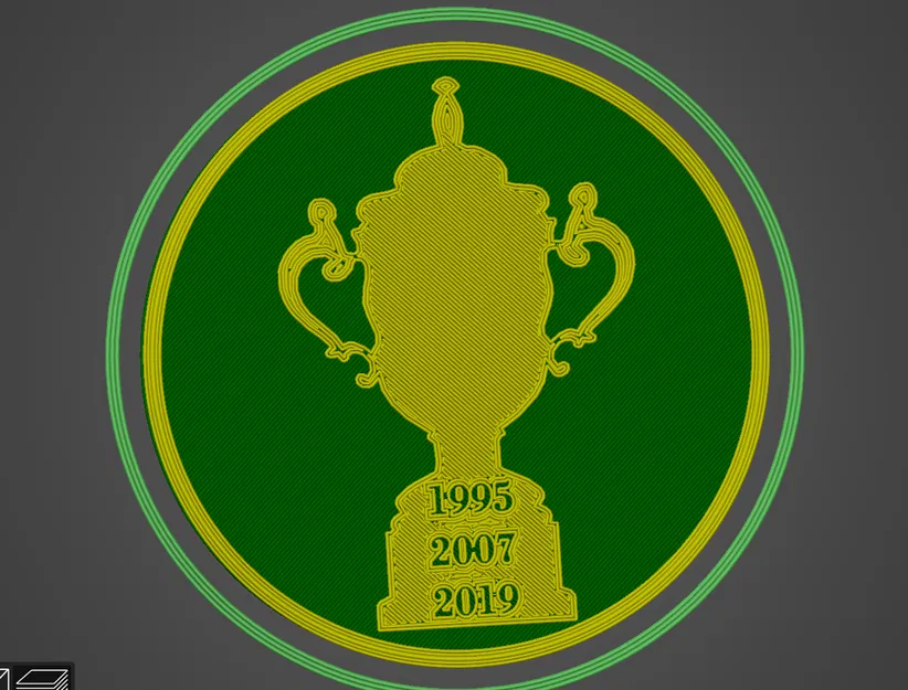 Springboks Rugby World Cup Coaster - Image 1