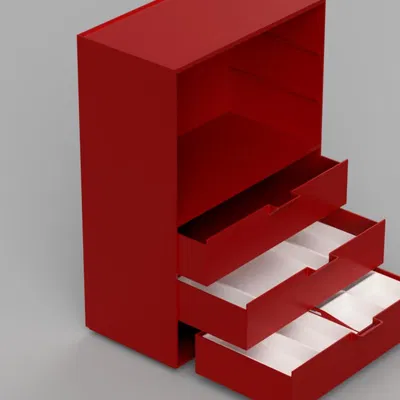 Hộp lưu trữ với ngăn kéo - mô -đun