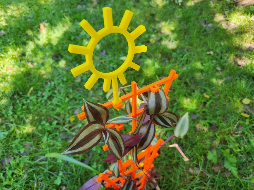 Xếp chồng Trellis với trang trí mặt trời - Image 2