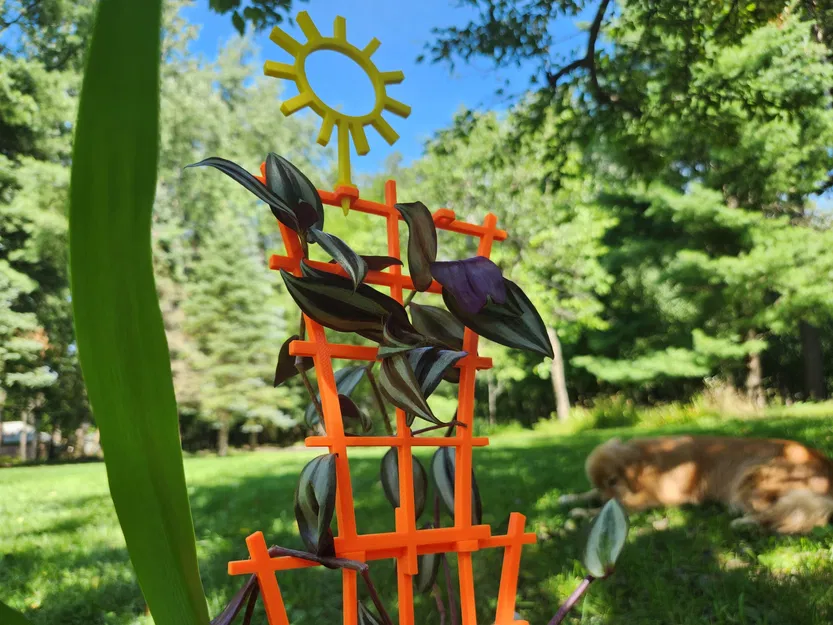 Xếp chồng Trellis với trang trí mặt trời - Image 3