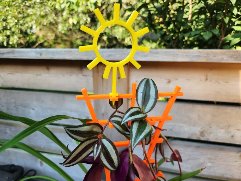 Xếp chồng Trellis với trang trí mặt trời - Image 4