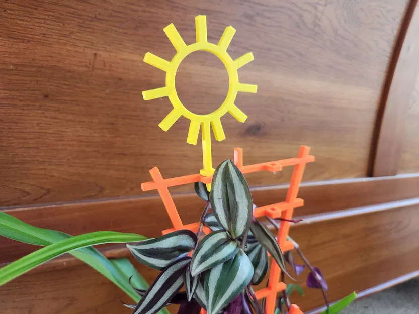 Xếp chồng Trellis với trang trí mặt trời - Image 6