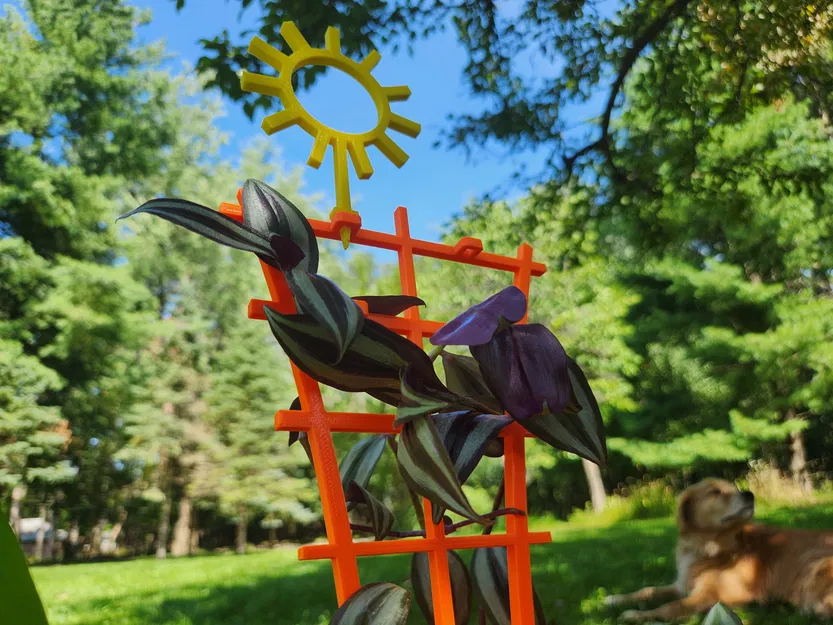 Xếp chồng Trellis với trang trí mặt trời - Image 7