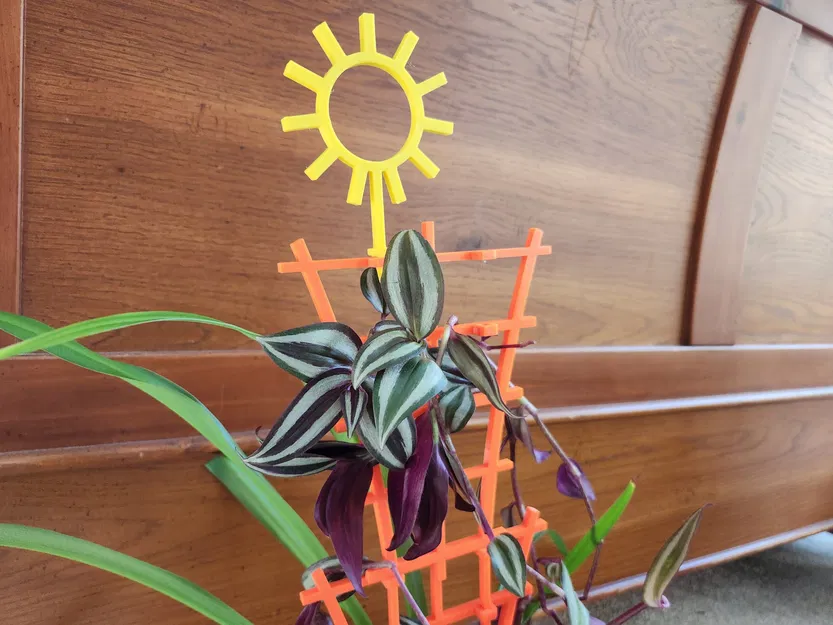 Xếp chồng Trellis với trang trí mặt trời - Image 8