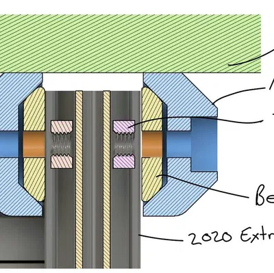 Bản lề chân gấp bàn